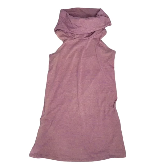 American Apparel mauve bodycon sleeveless cowl neck dress size small - Picture 2 of 8